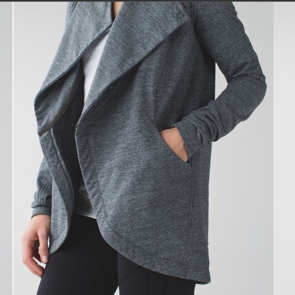 Lululemon That's A Wrap Heathered Snow Slub Coal - Picture 5 of 17